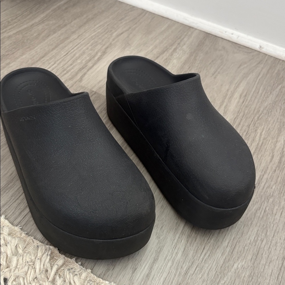 Crocs Women’s Elevated Platform Clogs In Gray - image 2